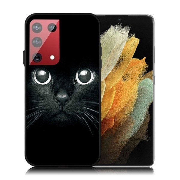 Imagine Samsung Galaxy S21 Ultra case - Cat Black