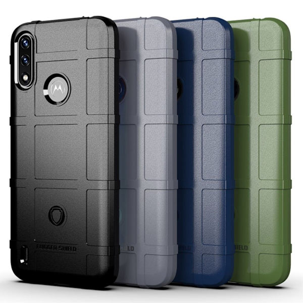 Rugged Shield Etui Motorola Moto E7 Power - Svart Black