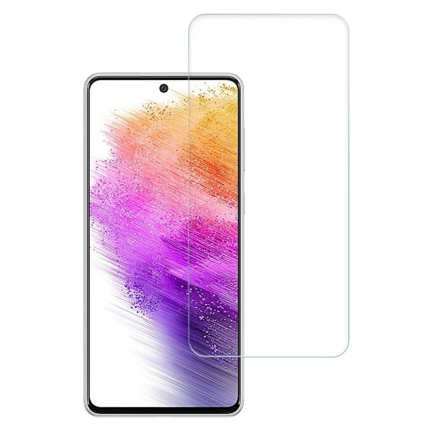 AMORUS arch edge skærmbeskytter i hærdet glas til Samsung Galaxy A73 Transparent