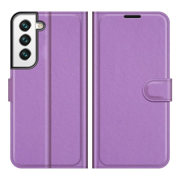 Klassisk Samsung Galaxy S22 Plus flip etui - Lilla Purple