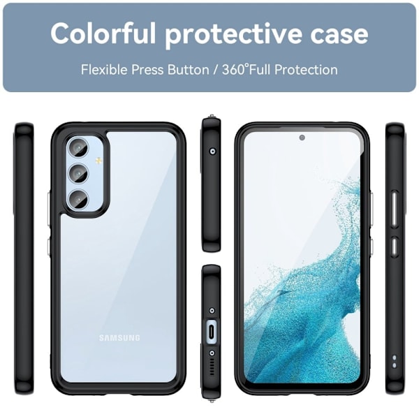 Samsung Galaxy A54 smart akryl cover - Sort Black