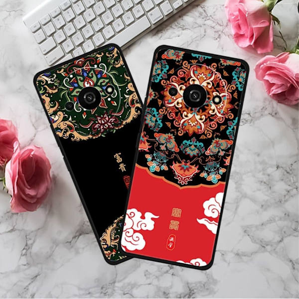 Imagine Xiaomi Redmi A3 / Xiaomi Poco C61 skal - Spetsmoln Röd