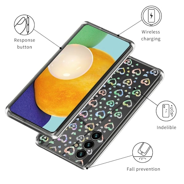 Deco Samsung Galaxy M14 Etui - Love Hjerte Multicolor