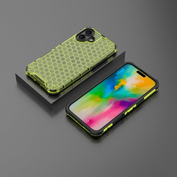 Bofink Honeycomb iPhone 16 deksel - Grønn Green