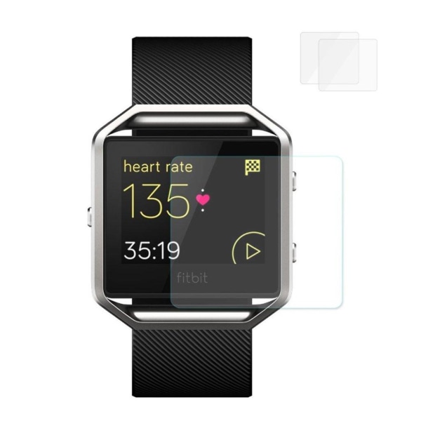 HAT PRINCE Fitbit Blaze temperoitu lasisuoja näytölle 2kpl - Kirkas Transparent