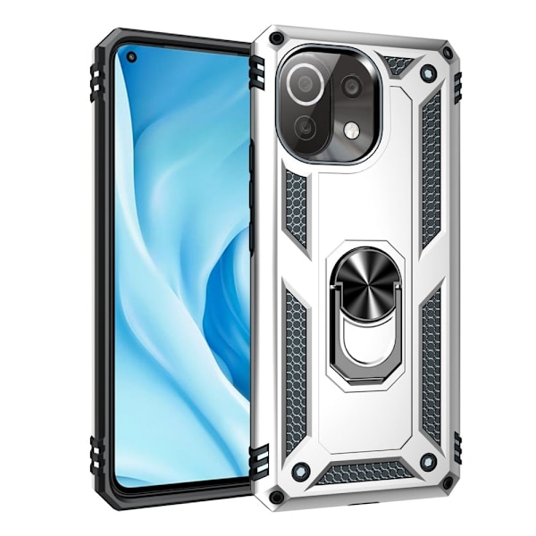 Bofink Combat Xiaomi 11 Lite 5g Ne / Mi 11 Lite 5g / 11 Lite Suojakotelo - Hopea Silver grey