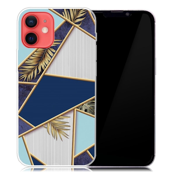 Marmormotiv iPhone 13 skal - Fragment Av Färg Och Vinranka multifärg