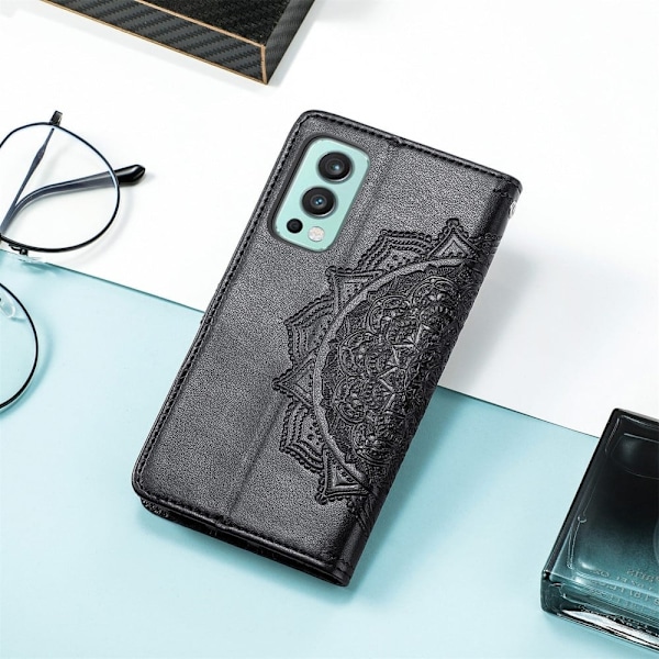 Mandala OnePlus Nord 2 5G Flip Etui - Sort Black