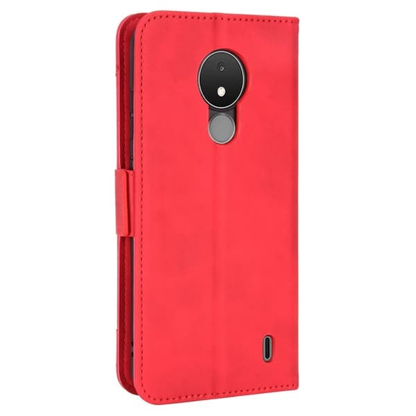 Modernt Nokia C21 fodral med plånbok - Röd Röd