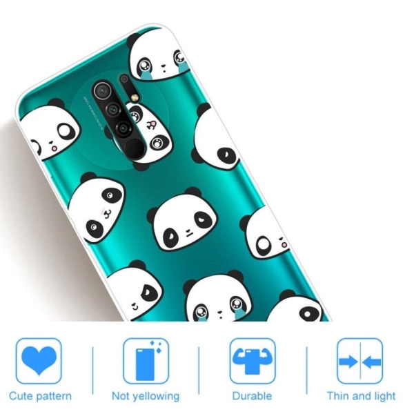 Deco Xiaomi Redmi 9 Etui - Pandaer White