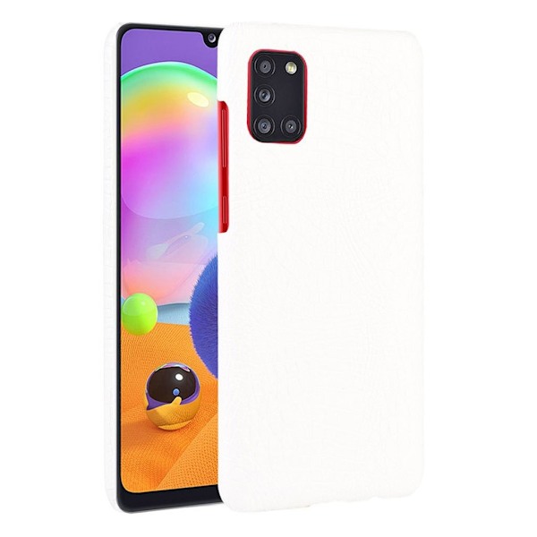 Croco etui - Samsung Galaxy A31 - Hvit White