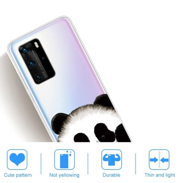 Deco Huawei P40 Pro deksel - Panda Multicolor