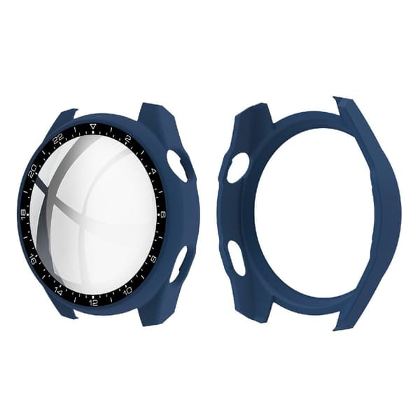 Huawei Watch 3 Pro dial style cover + tempered glass - Midnight Blue Blå