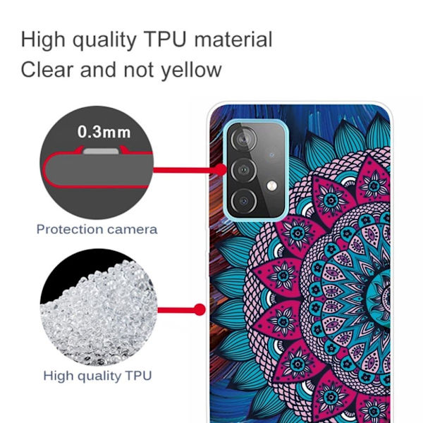 Deco Samsung Galaxy A72 5G Etui - Mandala Multicolor