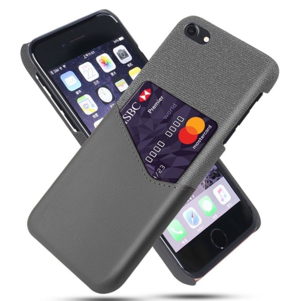 Bofink iPhone SE 2020 skal med korthållare - Silver/Grå Silvergrå