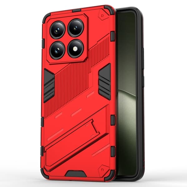Stødsikkert moderne Xiaomi 14T hybridcover - Rød Red