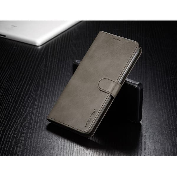 LC.IMEEKE Samsung Galaxy A11 / M11 Flip Etui - Grå Silver grey