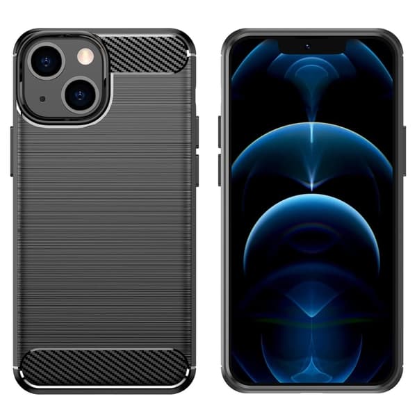 Carbon Flex Etui iPhone 13 - Svart Black