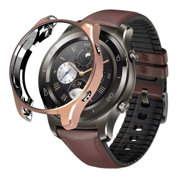 Huawei Watch 2 Pro Galvanisering Etui - Rose Gull Pink