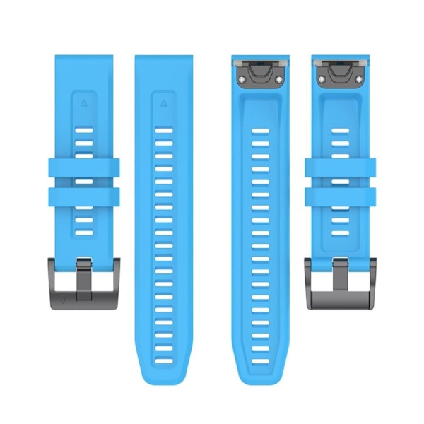 Garmin Fenix 7X / 7X Solar / Tactix 7 klockarmband i silikon - Himmelsblå Blå