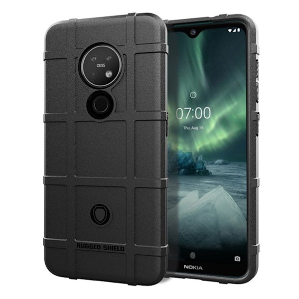 Rugged Shield cover - Nokia 7.2 – Sort Black