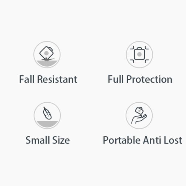 AirTags  TPU suojakotelo avaimenperällä - Valkoinen White