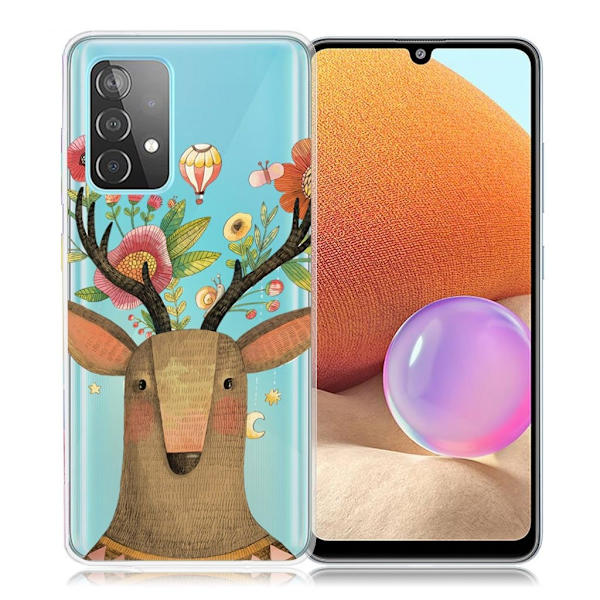 Deco Samsung Galaxy A32 Etui - Elg Brown