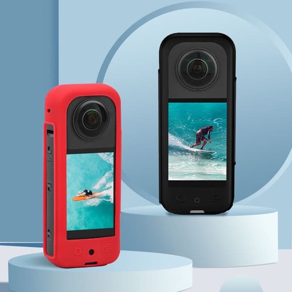 BRDRC Insta360 X3 silikondeksel med stropp - Svart Black