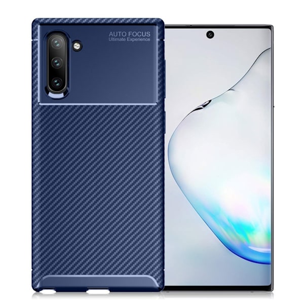 Carbon Shield Samsung Galaxy Note 10 Etui - Blå Blue