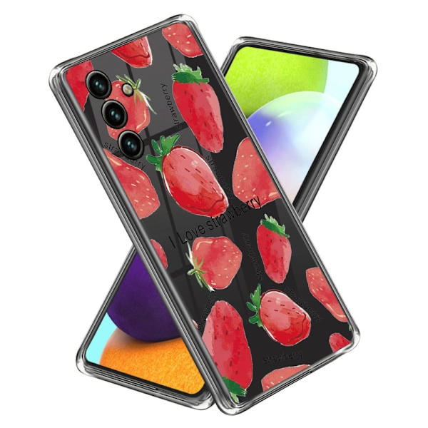 Deco Oppo A15 deksel - Jordbær Red