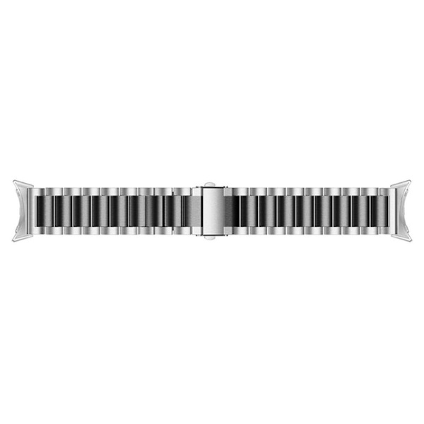 Google Pixel Watch elegant klockarmband i 316 rostfritt stål - Silver / Svart Svart