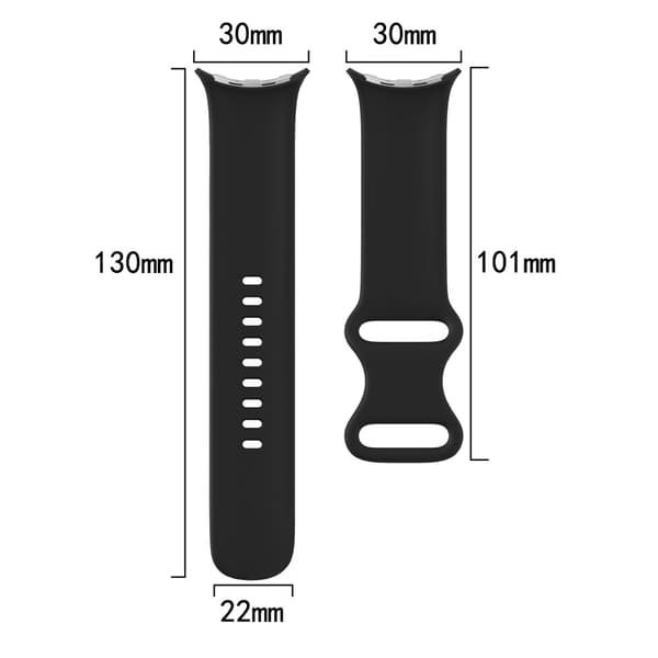 Google Pixel Watch 3 45mm Silicone Watch Band Adjustable Strap Replacement Wristband - Starlight White