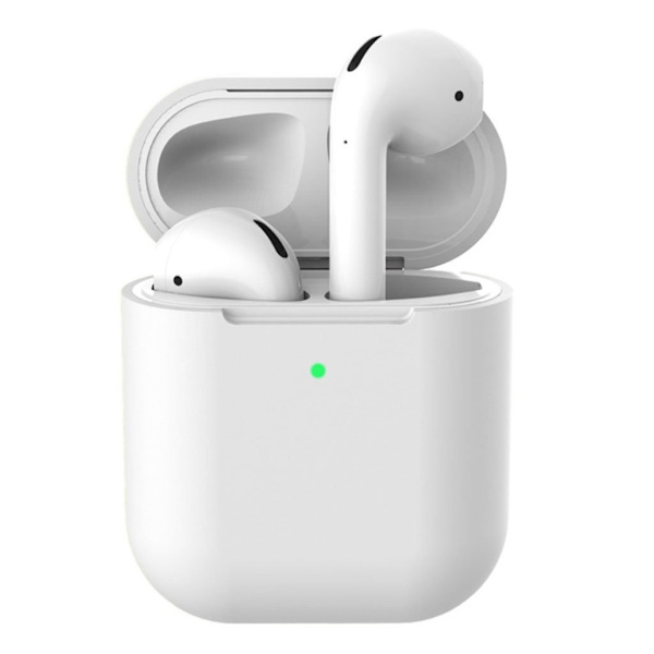Apple Airpods silikon ladeenheten - Hvit White