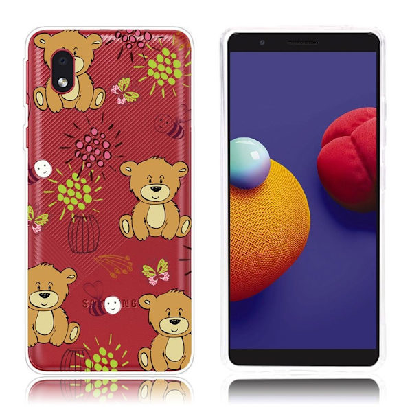 Deco Samsung Galaxy A01 Core Etui - Bjørne Brown