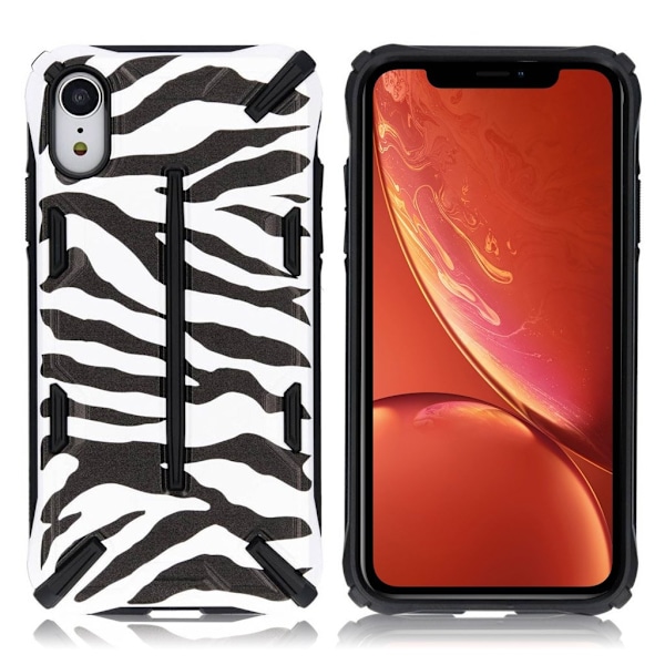 Ringke DUAL X för iPhone XR - Zebra Vit Vit