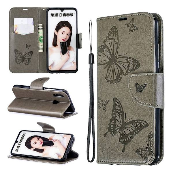 Butterfly Huawei P Smart 2019 etiu - Grå Silver grey
