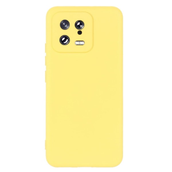 Matt Xiaomi 13 skal av flytande silikon - Gul Gul