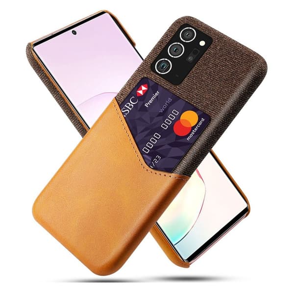 Bofink Samsung Galaxy Note 20 skal med korthållare - Brun Brun