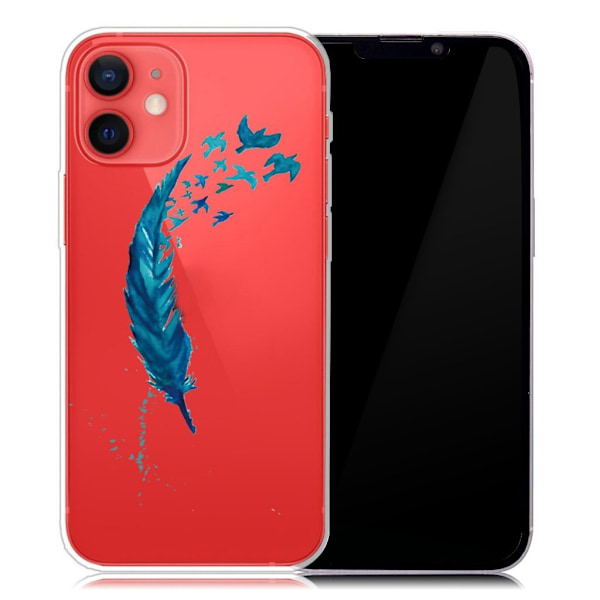 Deco iPhone 13 Mini deksel - Blå Fjær Blue