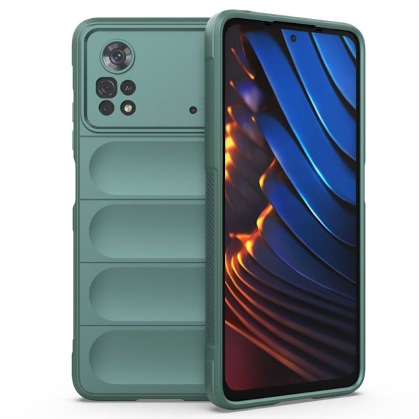 Mjukt greppformat Xiaomi Poco X4 Pro 5G skal - Grön Grön