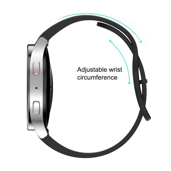 20mm Samsung Galaxy Watch 6 / 6 Pro / 5 / 4 silikonarmband - Vit Vit