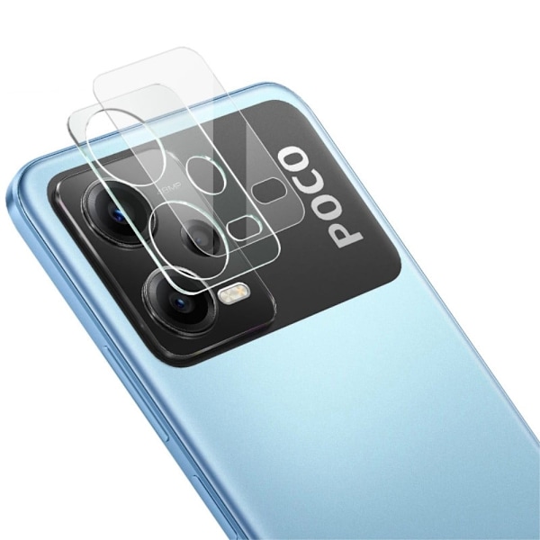 IMAK kameraskydd i glas med linsskydd i akryl för Xiaomi Poco X5 / Redmi Note 12 Transparent