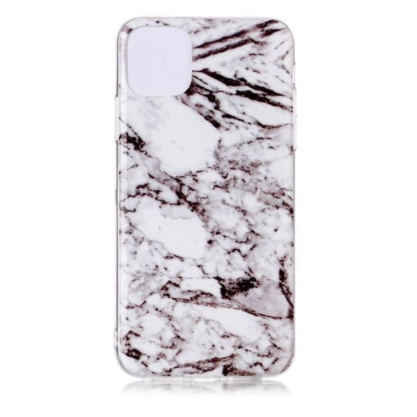 Marble iPhone 11 Pro Max deksel - Grå marmor Silver grey