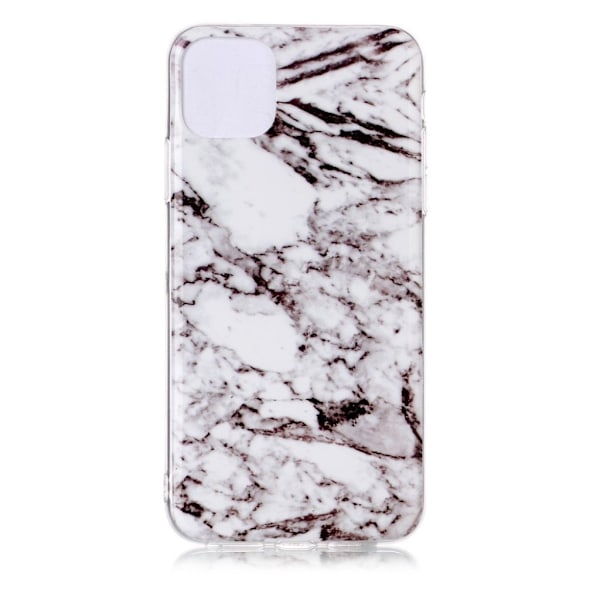 Marmormotiv iPhone 11 Pro Max skal - Grå Marmor Silvergrå