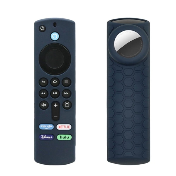 2-i-1 Amazon Fire TV Stick 4K (3.) / AirTag silikone cover - Mar Blue