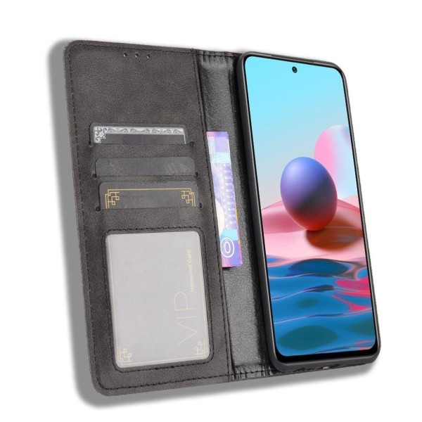 Bofink Vintage läder Xiaomi Redmi Note 10S / Xiaomi Redmi Note 10 fodral - Svart Svart