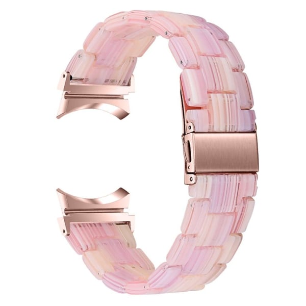 Coolt klockarmband i resin-stil för Samsung Galaxy Watch 4 - Sidenrosa Rosa