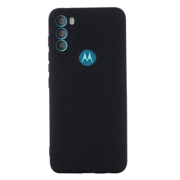 Matta nestesilikoninen kuori Motorola Moto G71 5G - Musta Black