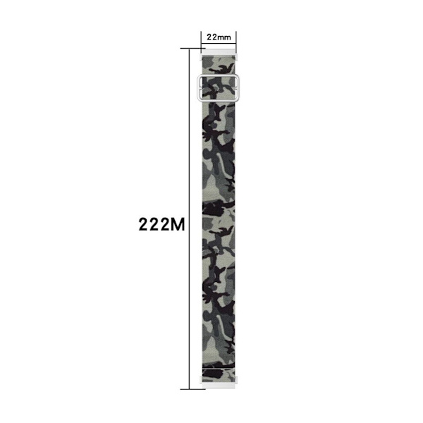 22mm Universal pattern printing nylon watch band - Colorful Skull multifärg