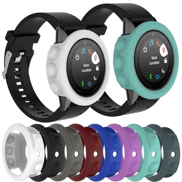 Garmin Fenix 5X / 5X Plus silikonöverdrag - Svart Svart